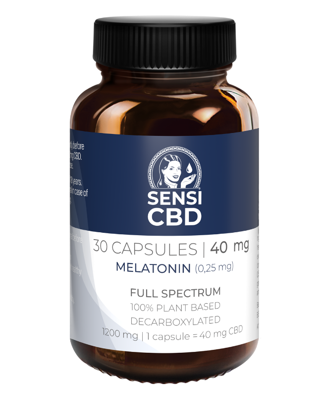 Picture of CBD Melatonin Capsules 40 mg