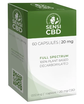 CBD Oil - 20 mg - 60 capsules
