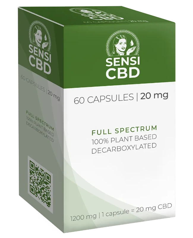 CBD Oil - 20 mg - 60 capsules